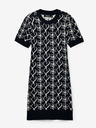 Desigual Desigual Coeurs Lacroix Dámske vzorované pletené šaty