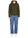 Celio Khaki pánska vesta s kapucňou Celio Jushellsl