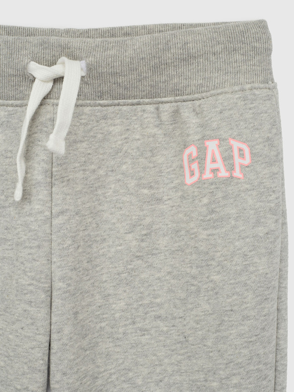 GAP Detské tepláky fleece logo army GAP