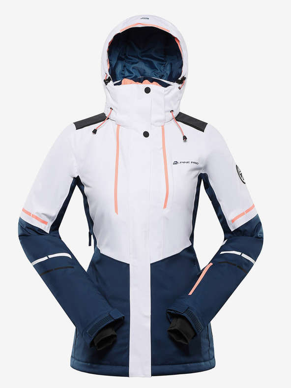 ALPINE PRO dámska lyžiarska bunda s membránou ptx ALPINE PRO ZARIBA white