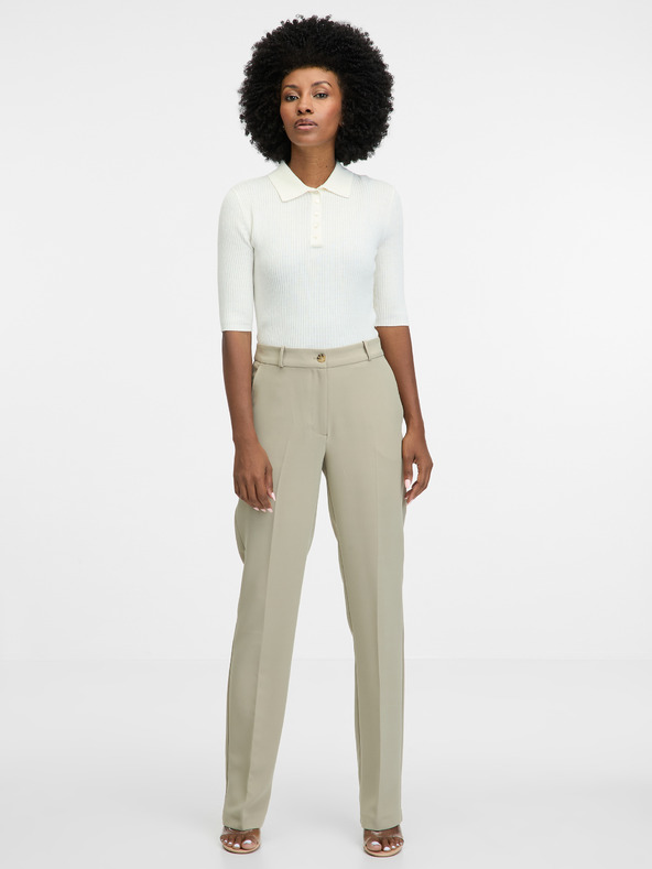 Orsay Krémové dámske tričko s krátkym rukávom ORSAY