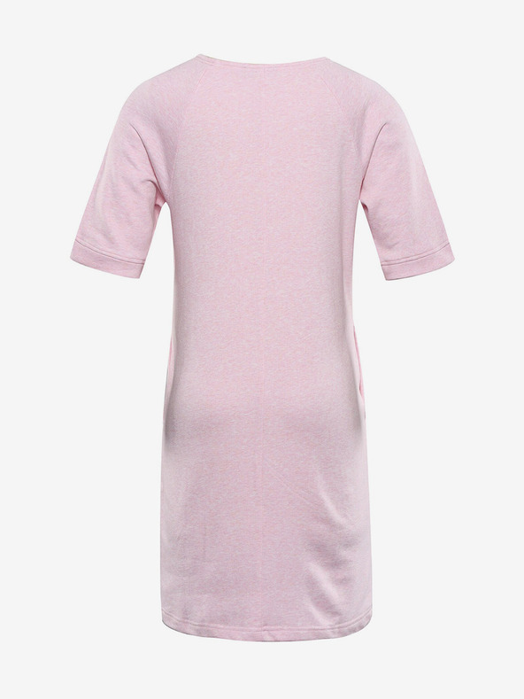 ALPINE PRO Ružové dámske bavlnené šaty Alpine Pro MOLEDA