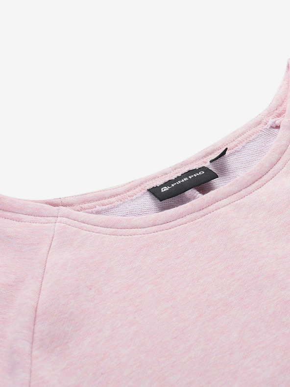 ALPINE PRO Ružové dámske bavlnené šaty Alpine Pro MOLEDA