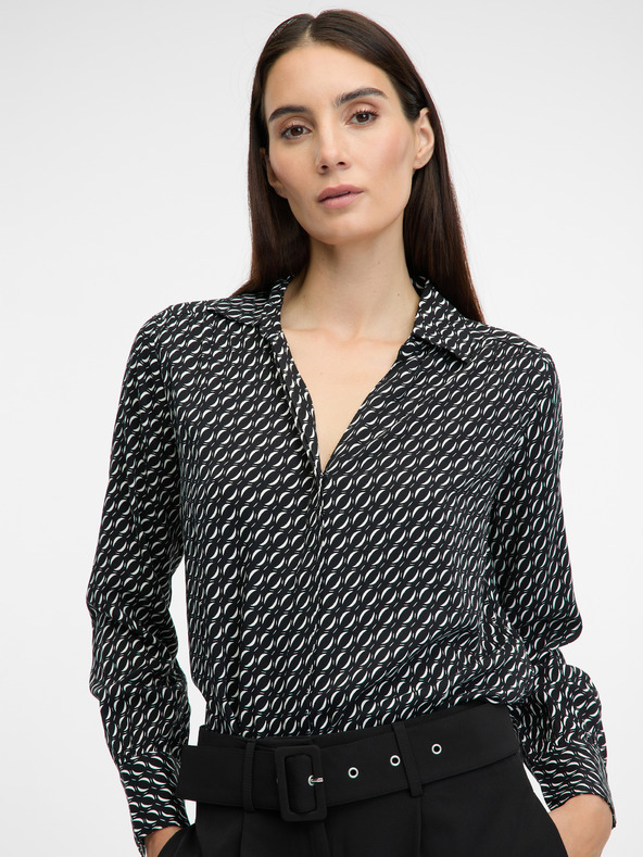 Orsay Tmavosivá dámska blúzka ORSAY