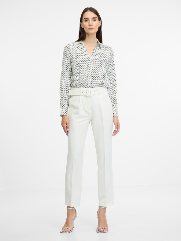 Orsay Krémové dámske nohavice ORSAY