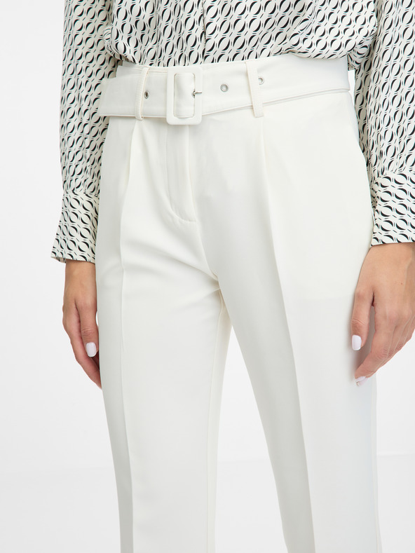 Orsay Krémové dámske nohavice ORSAY