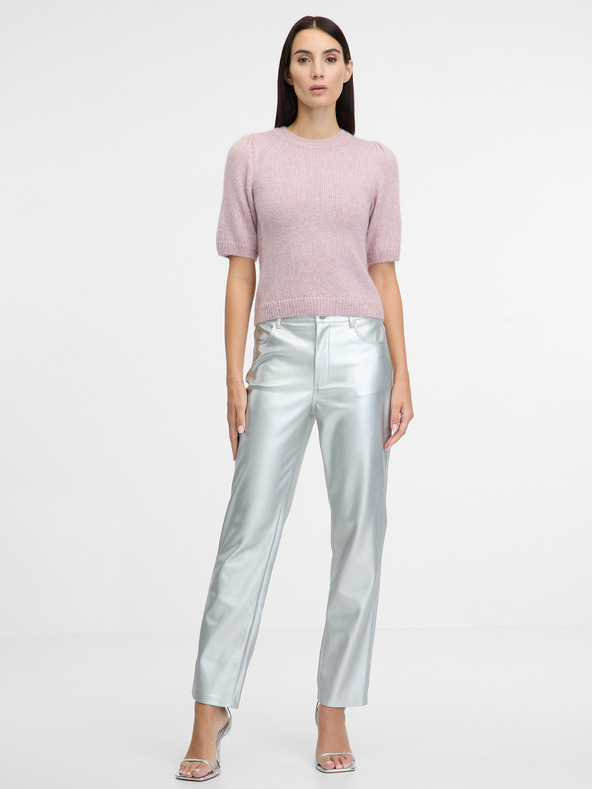 Orsay Strieborné dámske straight fit nohavice ORSAY