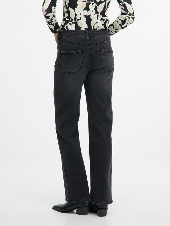 Orsay Čierne dámske široké džínsy ORSAY