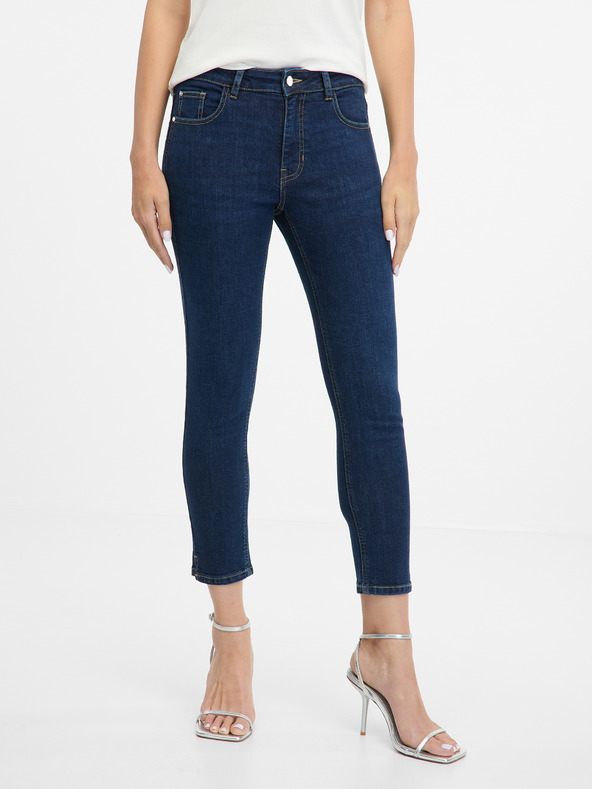 Orsay Modré dámske skinny fit džínsy ORSAY