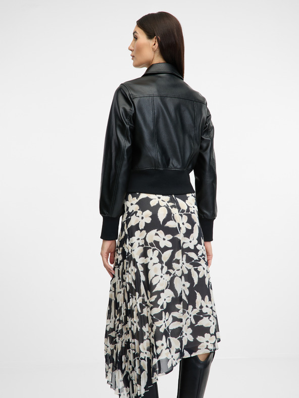 Orsay Čierna dámska koženková bundy ORSAY