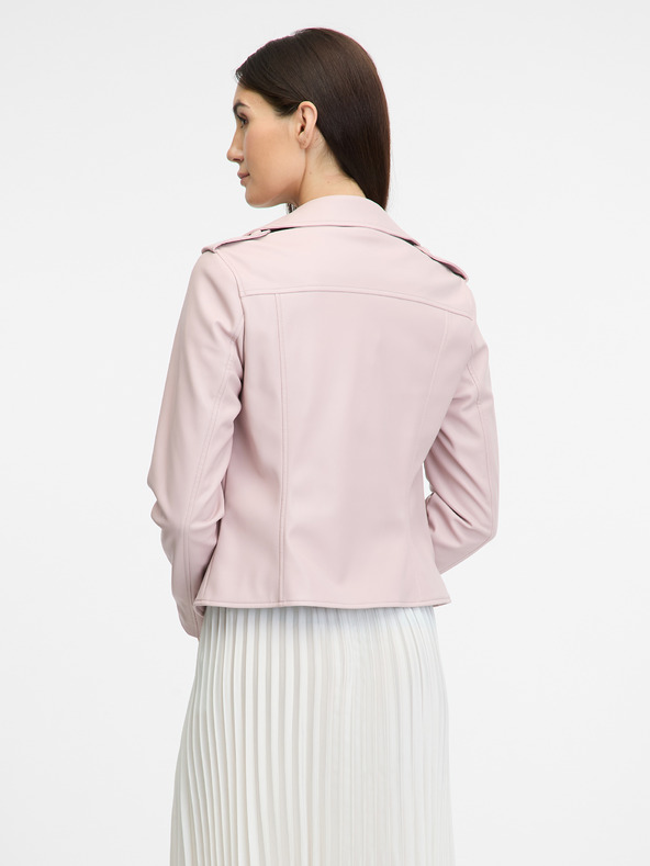 Orsay Svetlorůžova dámska koženková bunda ORSAY