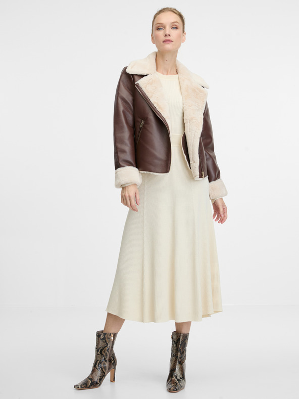 Orsay Hnedá dámska bunda ORSAY