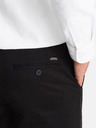 Ombre Clothing Pánske chinos nohavice REGULAR FIT čierne Ombre Clothing