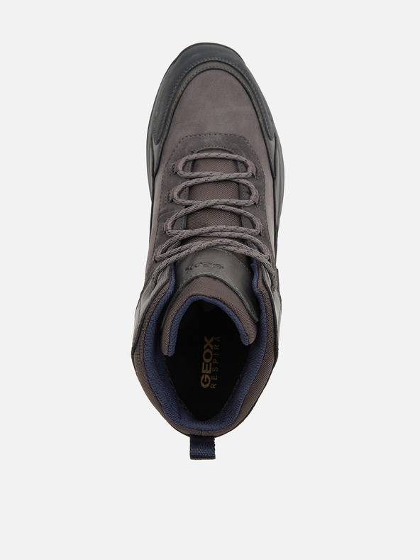 Geox Šedé pánske členkové topánky Geox Terrestre B Abx