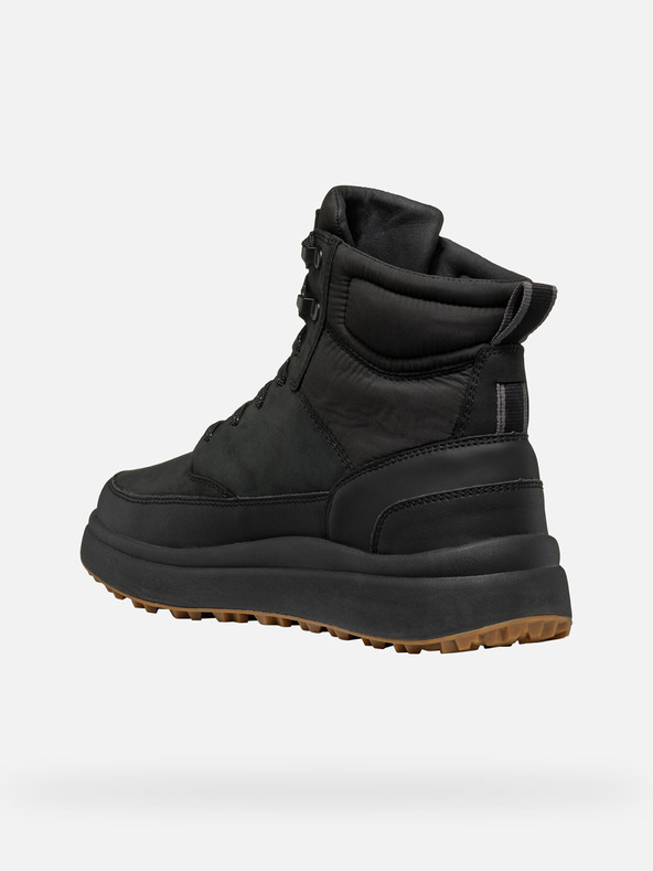 Geox Čierne pánske členkové topánky Geox Granito + Grip A