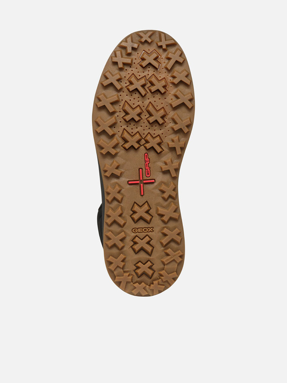 Geox Čierne pánske členkové topánky Geox Granito + Grip A