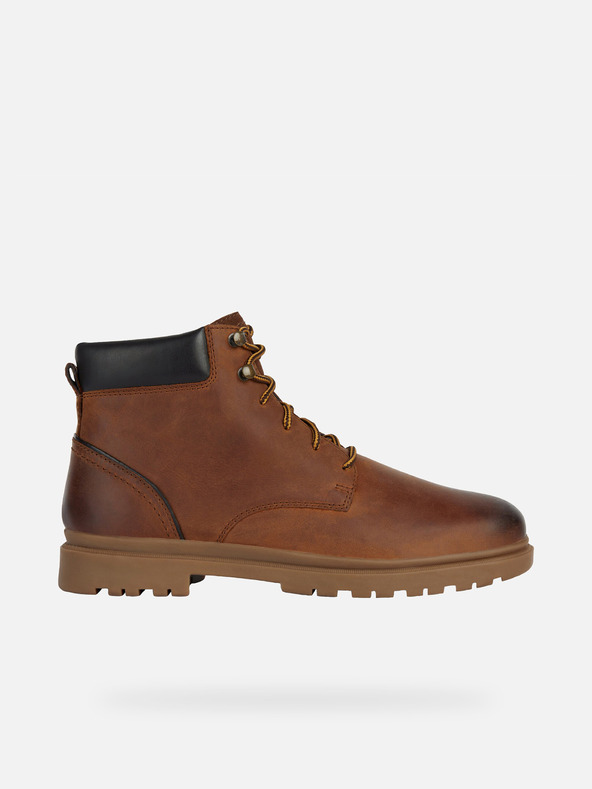 Geox Hnedé pánske členkové topánky Geox Andalo