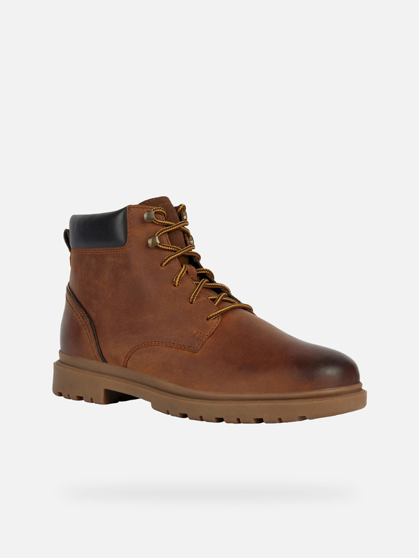 Geox Hnedé pánske členkové topánky Geox Andalo