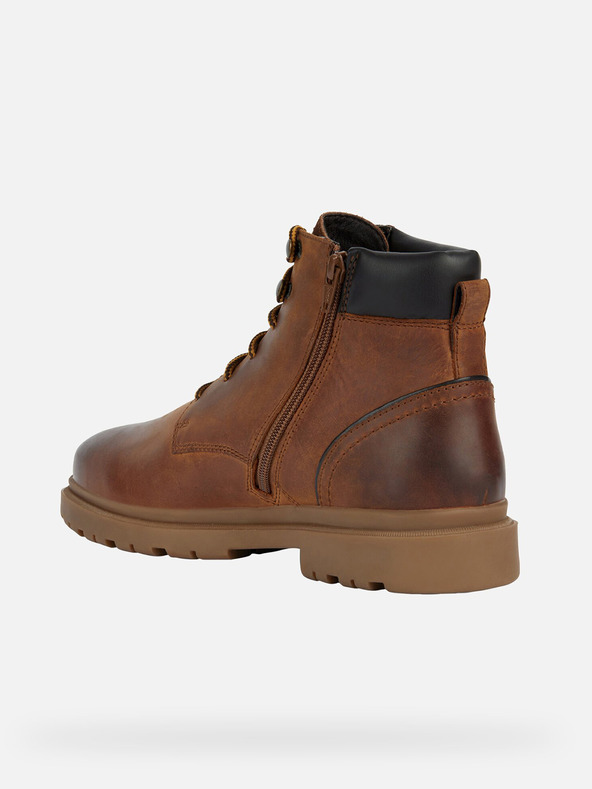 Geox Hnedé pánske členkové topánky Geox Andalo