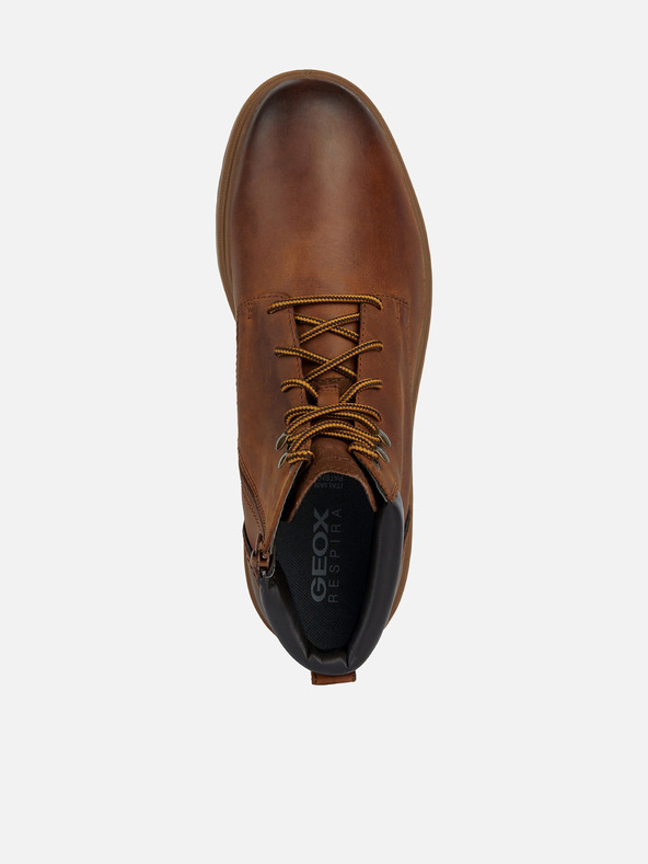 Geox Hnedé pánske členkové topánky Geox Andalo