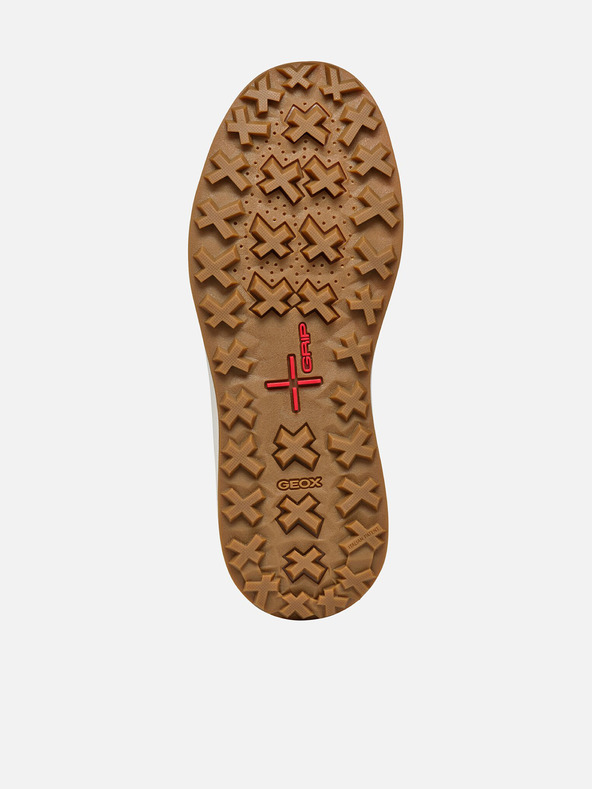 Geox Hnedé pánske členkové topánky Geox Granito + Grip A