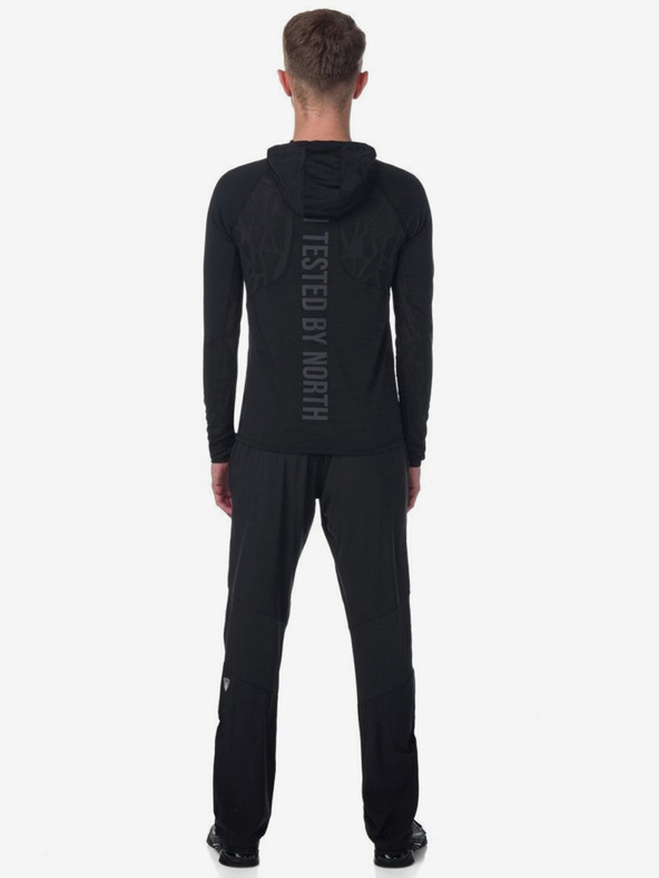 Kilpi Čierna pánska ľahká technická mikina Kilpi AILEEN-M