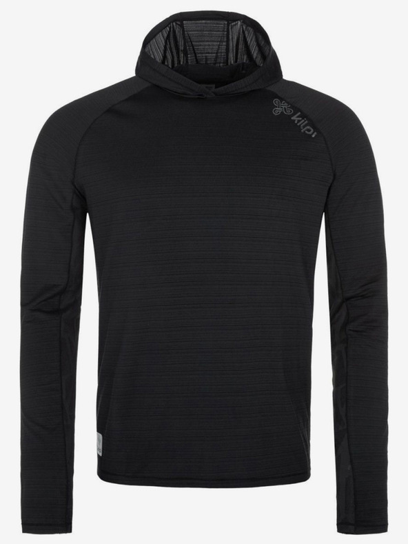 Kilpi Čierna pánska ľahká technická mikina Kilpi AILEEN-M