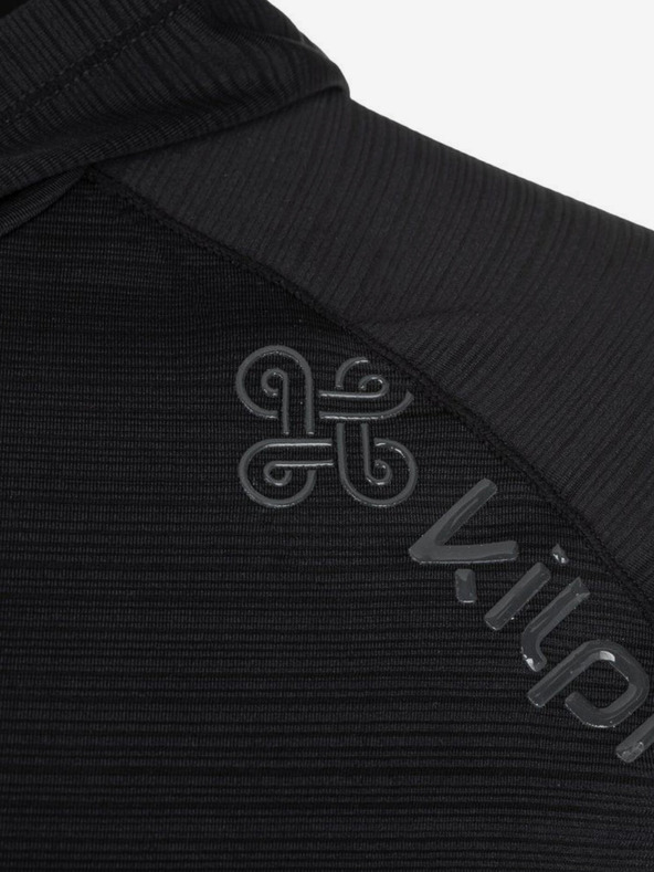 Kilpi Čierna pánska ľahká technická mikina Kilpi AILEEN-M