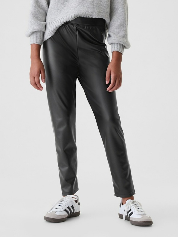 GAP Detské legíny z umelej kože GAP