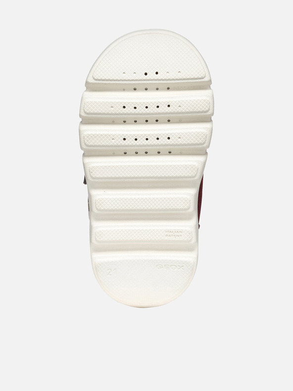 Geox Vínové dievčenské zimné topánky Geox Willaboo B A