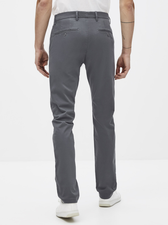 Celio Šedé chino nohavice Celio Pobelt