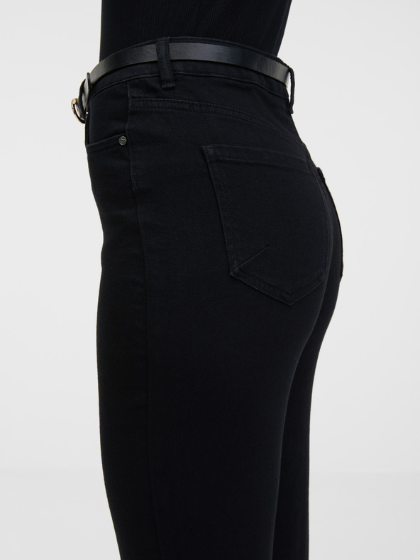 Orsay Čierne dámske džínsy mom ORSAY