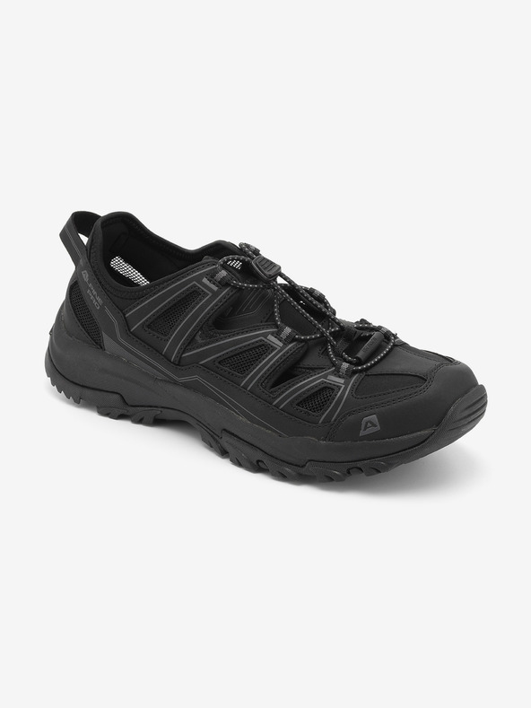 ALPINE PRO Letné outdoorové sandále s prietokom vzduchu ALPINE PRO NUBRE čierne