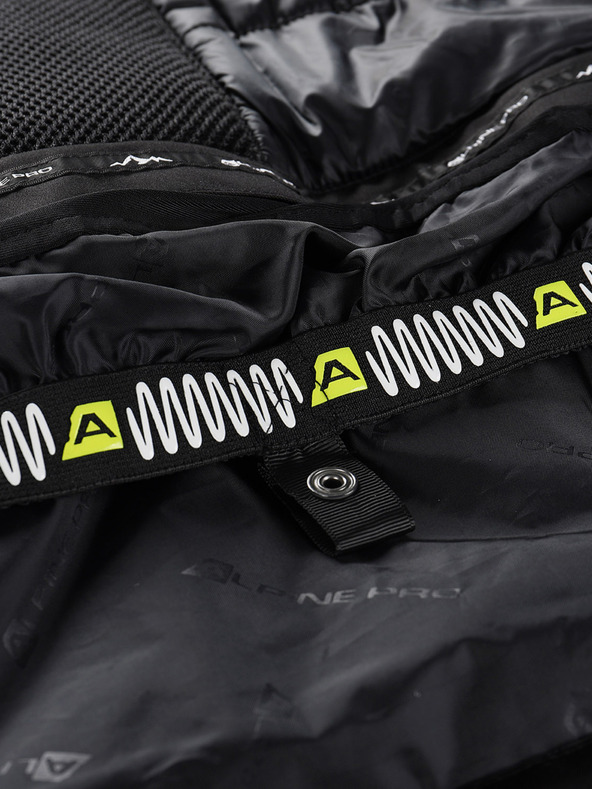ALPINE PRO Pánska lyžiarska bunda s ptx membránou ALPINE PRO REAM čierna