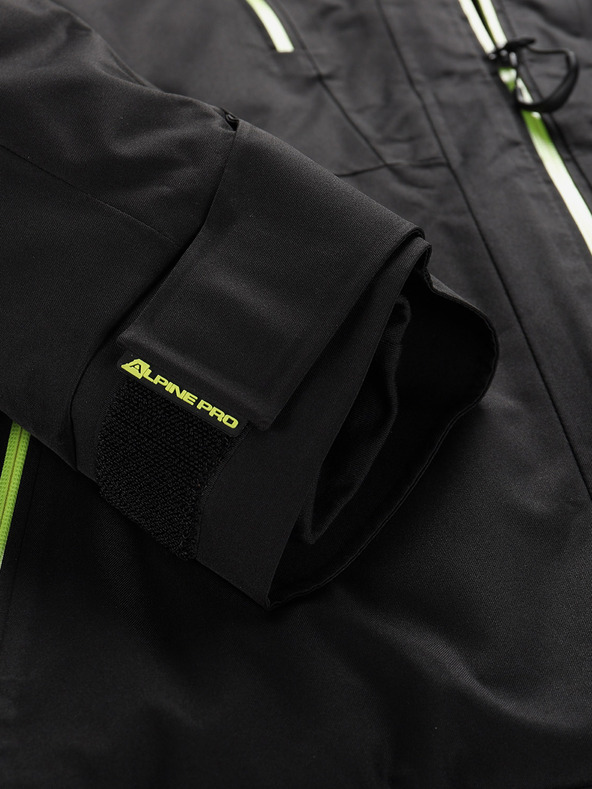 ALPINE PRO Pánska lyžiarska bunda s ptx membránou ALPINE PRO REAM čierna