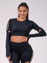 Nebbia Honey Bunny crop top 821 - čierny