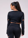 Nebbia Honey Bunny crop top 821 - čierny
