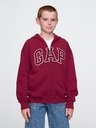 GAP Detská mikina s logom a fleece GAP