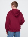 GAP Detská mikina s logom a fleece GAP