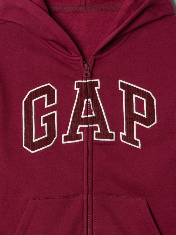 GAP Detská mikina s logom a fleece GAP