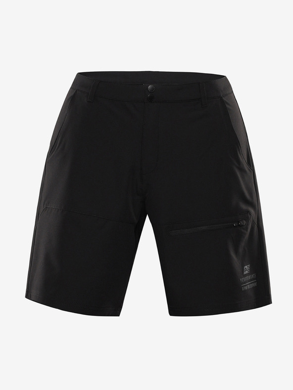 ALPINE PRO Pánske softshellové krátke nohavice ALPINE PRO BAK black