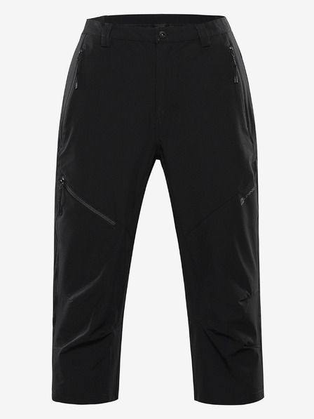 ALPINE PRO Pánske softshellové capri ALPINE PRO WEDER black