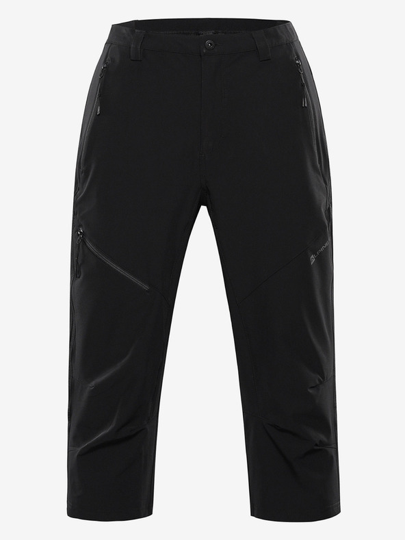 ALPINE PRO Pánske softshellové capri ALPINE PRO WEDER black
