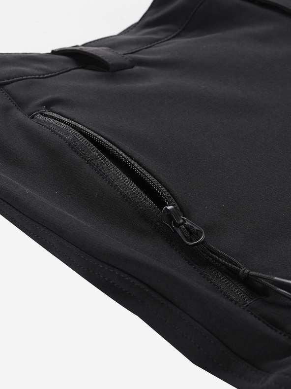 ALPINE PRO Pánske softshellové capri ALPINE PRO WEDER black