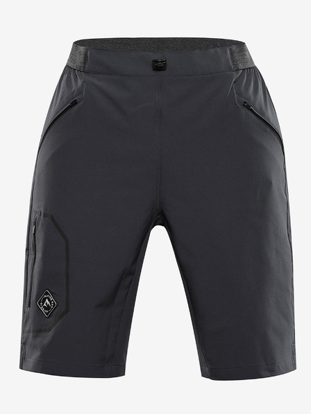 ALPINE PRO Pánske outdoorové šortky ALPINE PRO ZAMB dk.true sivá