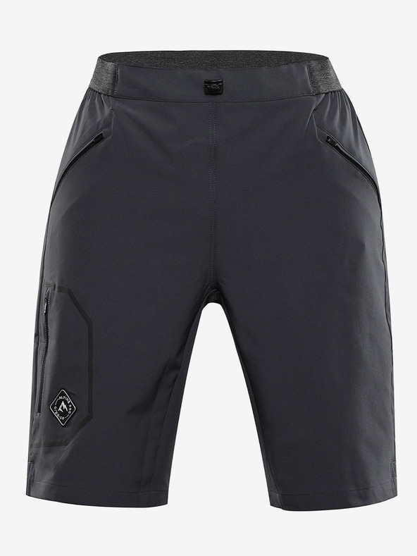 ALPINE PRO Pánske outdoorové šortky ALPINE PRO ZAMB dk.true sivá