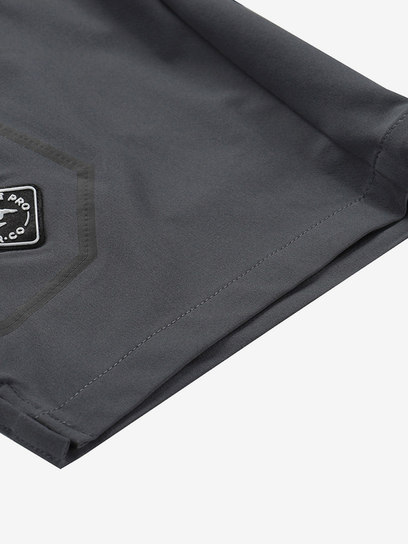 ALPINE PRO Pánske outdoorové šortky ALPINE PRO ZAMB dk.true sivá
