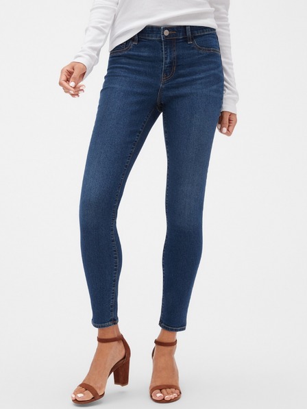 GAP Džínsy Mid Rise Favorite Ankle Jeggings GAP