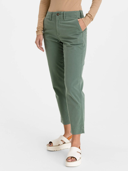 GAP Khaki nohavice High Rise straight GAP