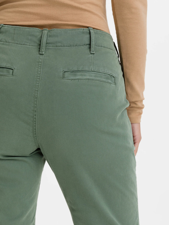 GAP Khaki nohavice High Rise straight GAP